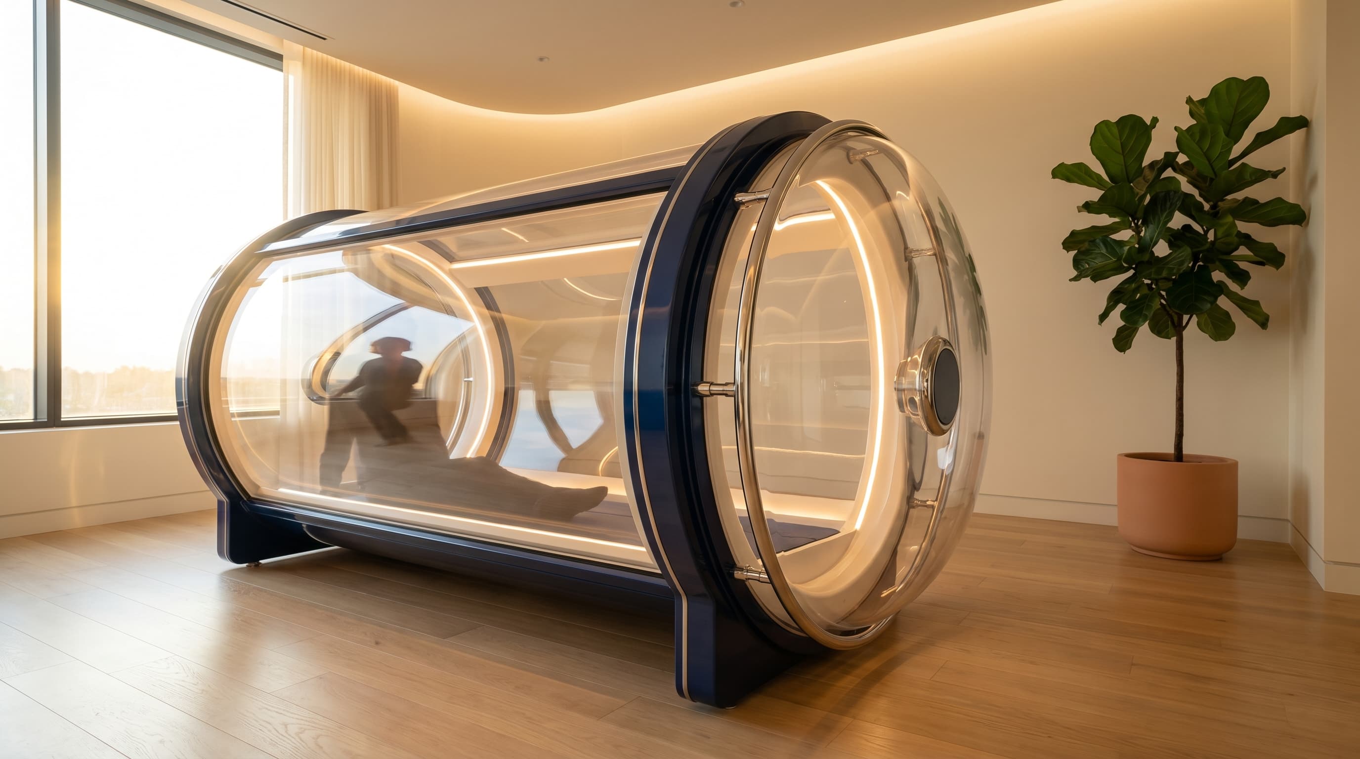 Hyperbaric oxygen chamber at Menscape longevity clinic Bangkok